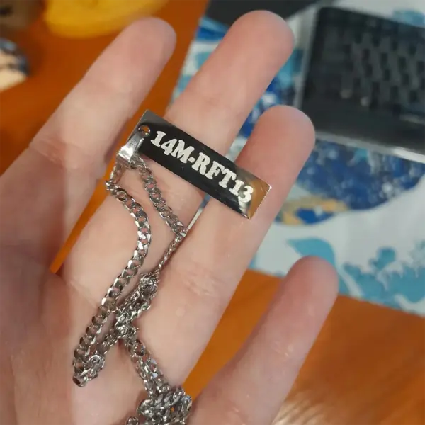 custom name necklace buyer review photo